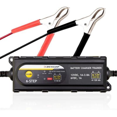 Dunlop Acculader-Trainer - 6/ 12 V - Intelligent - 6 Fasen - Indicatoren - IP65