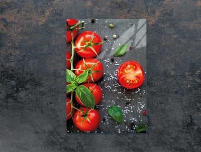 TMK ArtDeko Serie - Snijplank - 35x52 cm - Gehard Glas - Pomidorprint