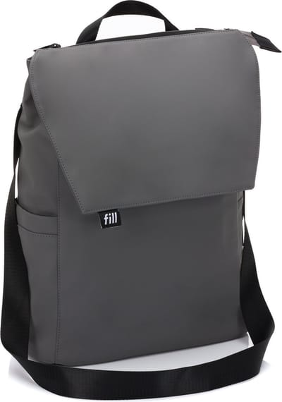 Luiertas Rolltop rugtas - Incl. flessenwarmer en verschoningsmat - Miami - fillikid - Grijs