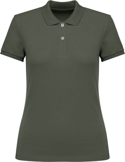 Native Spirit Ecologische damespolo in piquétricot NS208 - Organic khaki - L