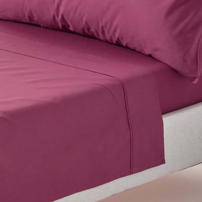Homescapes Laken 230x260 cm – Bordeaux – 100% Egyptisch Perkal Katoen – 200 Draaddichtheid