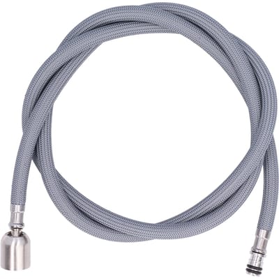 G1/2 1.5m Uittrekbare Kraanslang Nylon Vlecht PVC Flexibele Kraanslang Vervanging voor Keuken Badkamer gray