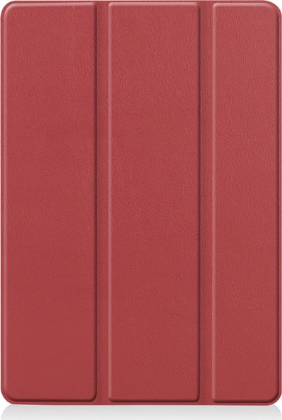 Hoesje - Geschikt voor Apple iPad 7 (2019) - 10.2 inch - 7e Generatie - Dun & Stevig - Trifold Bookcase - Hard Cover - Hardcover Book Case - Tablet Hoes - Donkerrood