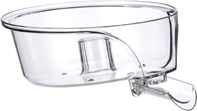 Sapcontainer met persarm - Navulbare bak - Verse sappen maken - Druppelvrije tuit - 16.5 cm breed - Transparant