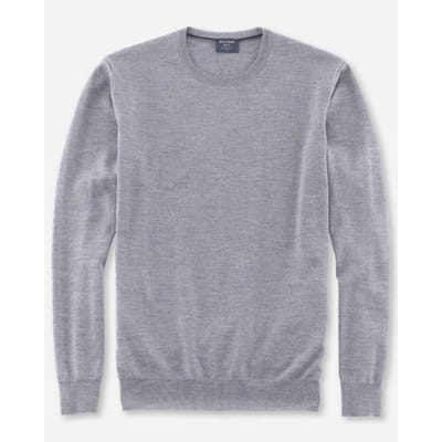 Olymp Trui O-Hals Wol Grijs - Maat 3XL - Heren - Pullovers