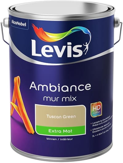 Levis - Ambiance Mur Extra Mat Mix - Tuscan Green - Mengverf - 5 L