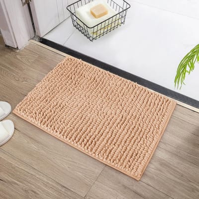 Dailygoods- Badmat Antislip - Chenille Douchemat - 40 x 60 cm - Super Absorberend - Zachte Badkamermat - Luxe Comfort