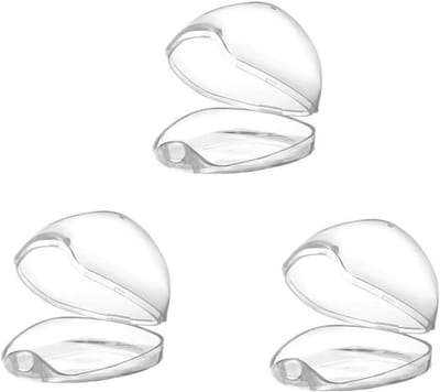 Fopspeen Opbergdoos - Speenhouder Etui - Baby Verzorging - Doorzichtig Stofvrij Ontwerp - 3 stuks - Transparant