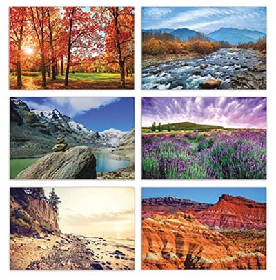 Set van 50 Wenskaarten voor Alle Gelegenheden met Natuurfotografie