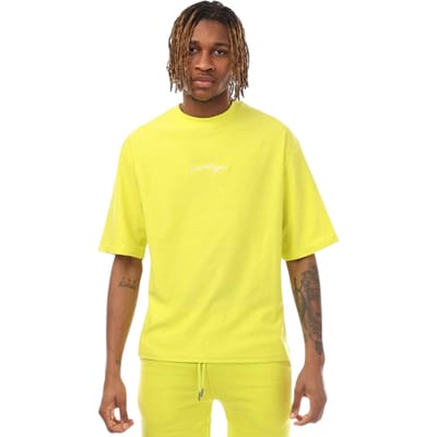 Hype Oversized T-shirt voor heren met kenmerkend logo (Kalk)
