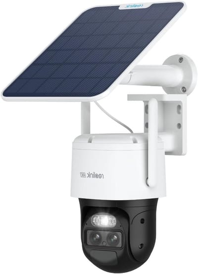 Beveiligingscamera Buiten - Draadloze Camera - Huis Bewaken - Dubbele Lens PTZ - 8MP 4K - Wit