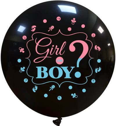ballon Gender reveal "Boy or Girl?" Reuzenballon ±100 cm (40 inch)