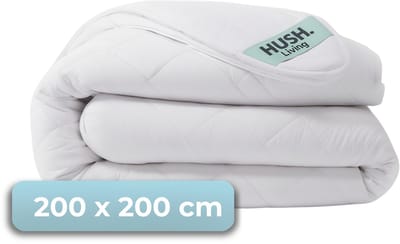 HUSH Living Dekbed Tweepersoons 200x200 cm - 350 GSM - Warm, Ademend en Lichtgewicht - Geschikt voor Alle Seizoenen