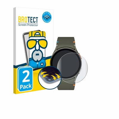 BROTECT - Screenprotector voor Samsung Galaxy Watch 6 / 7 / 8 (40 mm) - Folie Beschermfolie matte volledig dekking 2 Stuks