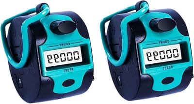 Digitale Vingerring Teller - Puntenteller Clicker - Sport Evenementen Tellen - Groot LCD Display - 2 stuks - Willekeurige Kleur