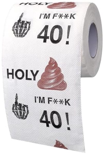 Grappig Toiletpapier Cadeau voor 40e Verjaardag - Uniek en Verrassend Decoratie Voor Heren en Dames