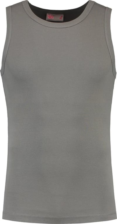 Lemon & Soda Tanktop voor heren in de kleur parel grijs in de maat XXL.