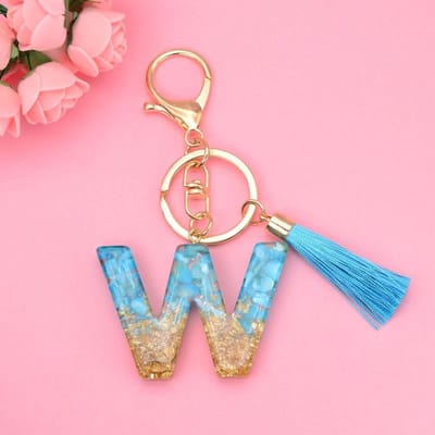 Letter Sleutelhanger A-Z – Luxe Initialen Sleutelhanger met Pompon & Kwastje – Tashanger voor Dames & Meisjes – Accessoire voor Sleutelbos, Handtas, Rugzak & Autosleutel – Persoonlijk Cadeau voor Vrouw, Moeder, Dochter & Vriendin