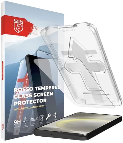 Rosso Screenprotector Geschikt voor Samsung Galaxy S24 Plus | 9H Gehard Glas | Fingerprint & Case Friendly | Met Installatietray | Eenvoudige montage