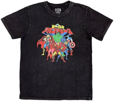 Marvel The Avengers - Japanese Heren Tshirt - S - Zwart