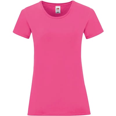 Dames-T-shirt Fruit of the Loom Iconic 150