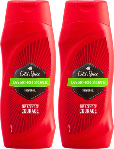 Old Spice Douchegel Danger Zone - 2 x 250ml - Shower Gel - Showergel - Douchegel Mannen - Douchegel Heren - Douchegel Voordeelverpakking