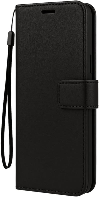 Hoesje Met Pasjeshouder - Geschikt voor Samsung Galaxy S25 Edge - Luxe Bookcase Portemonee - Flip Case - Kunstleer Book Case - Flipcase - Book Cover - Walletcase - Portemonneehoes - Zwart