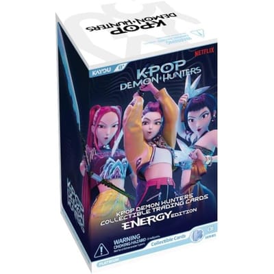 K-Pop Demon Hunters Collectible Trading Cards Energy Edition Foil Blister Box (12 Packs)
