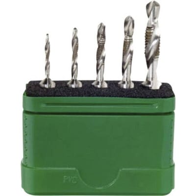 Wiha 28026 79187 B5 Combinatietapboorset 5-delig Metrisch M3, M4, M5, M6, M8 Rechtssnijdend DIN 3126 HSS 1 stuk(s)