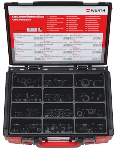 Wurth - Kabeltule, assortiment 200 stuks in systeemkoffer 4.4.1 - Kabeltule, assortiment 200 stuks in systeemkoffer 4.4.1 x 1 st