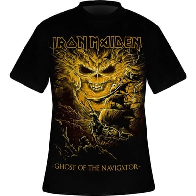 Iron Maiden - Ghost Of The Navigator Heren T-shirt - S - Zwart