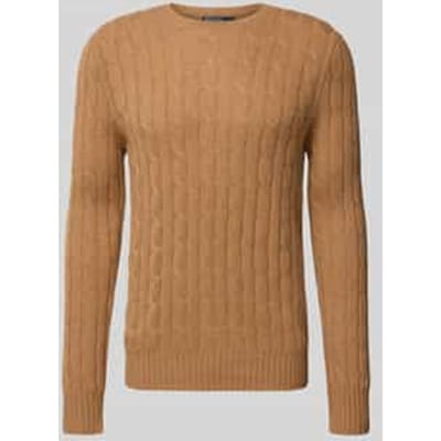 Gebreide pullover van kasjmier met ronde hals