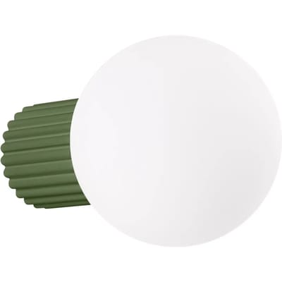 Sollux Lighting Wandlamp Halo - G9 - olijfgroen - aluminium/glas - 12x17x12cm