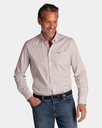 NZA - Wit katoenen overhemd stretch