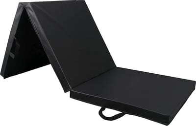Sportmat Opvouwbaar - Zwart - 180 x 60 x 5 cm - Extra Dik - Opvouwbare Yogamat - Inklapbare Fitnessmat - Vloermat voor Yoga, Meditatie, Sport en Turnen - Turnmat