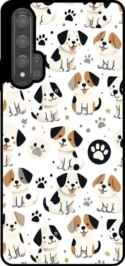 Smartphonica Telefoonhoesje Geschikt voor Huawei Nova 5T met honden opdruk - TPU backcover case dog design geschikt voor Huawei Nova 5T