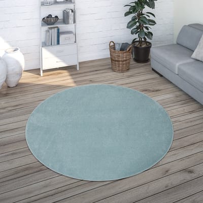 Paco Home Vloerkleed Woonkamer Effen Eenvoudig En Modern Laagpolig, Versch. Afmetingen Kleuren 160 cm Rund