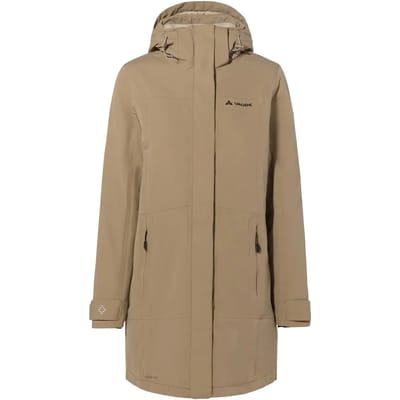 VAUDE Women's Skomer Wool Parka II, Jas, Regenjas, outdoorJas, Regenjas, met kap, Hardshell Jas, Regenjas, waterdicht, Dames, Outdoorjas