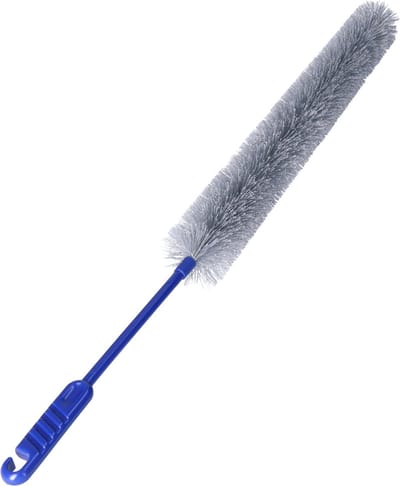 Buemag Radiatorborstel - kunststof - blauw - 60 cm - Schoonmaakborstel/rager verwarming