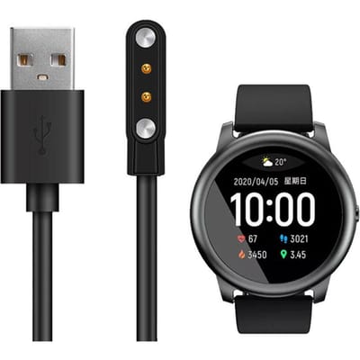 Oplaadkabel Compatibel voor Xiaomi Solar LS05 Smartwatch Vervangende Oplaadkabel zwart