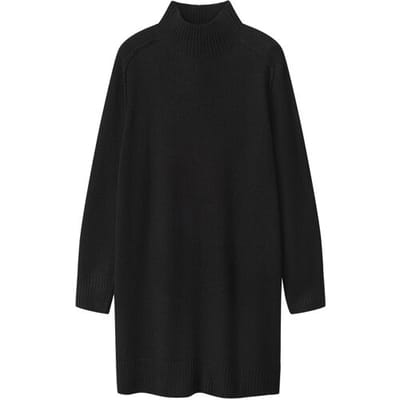 ESMARA Gebreide dames jurk (Zwart, XS (32/34))