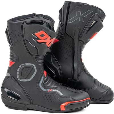 MOTOBLOUZ MotorMotorlaarzen VENGER Mannen|Synthetisch Zwart/Rood 47 CE-gekeurd