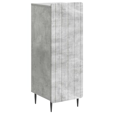 vidaXL - Dressoir - Betongrijs - 34,5 - x - 33 - x - 92 - cm - Bewerkt - hout
