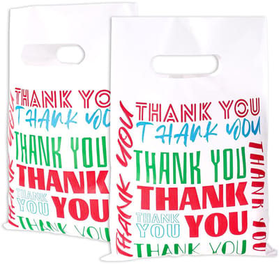 Dailygoods- Bedankzakjes 50 Stuks - Plastic Zakjes - Goodie Zakjes - Verjaardagsfeestjes - Babyshowers - 25x17 cm - Cadeauzakjes