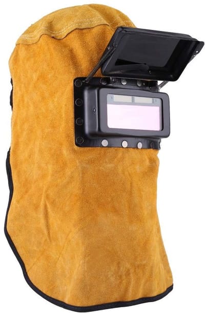 Dailygoods- Laskap Automatisch Verduisterend - Leren Masker - Duurzaam - Volledige Bescherming - Hoge Kwaliteit - Effectieve Veiligheid - Lashelm