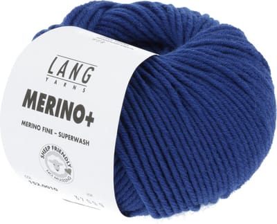Lang Yarns Merino Plus - 10 koningsblauw - Merinowol Garen