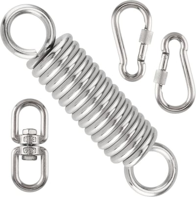 Heavy-Duty Ophangset voor Hangstoel en Schommel met Zwenkmechanisme en 2 Karabijnhaken (240 kg)
