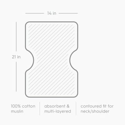 Katoenen Mousseline Spuugdoek 2-Pack - Absorberend en Innovatief Ontwerp