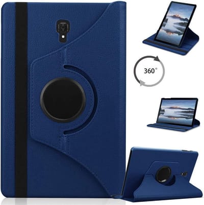 Draaibaar Hoesje - Rotation Tabletcase - Multi stand Case Geschikt voor: Samsung Galaxy Tab A 10.5 inch T590/T595 (2018) - Donkerblauw