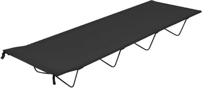 Campingbed - Veldbed - Outdoor slapen - Robuust stalen frame - 180 x 60 cm - Zwart